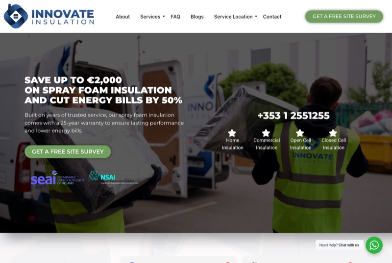 Innovate Insulation website