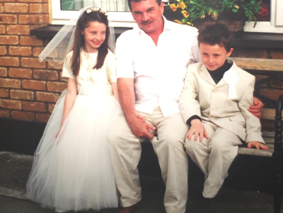 Paul Bell with Alex and his sister Sophie